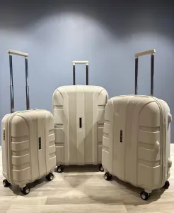 İvs Premium Klasik 3'lü Valiz Seti - Bej