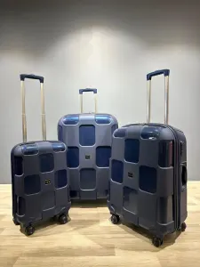 İvs Premium Kare Valiz Seti - Lacivert